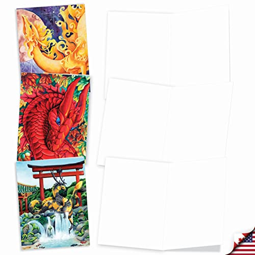 Mythical Fantasy Note Cards for Kids - Assorted