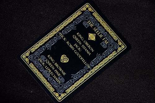 Fae Fantasy Playing Cards - Black, Gold & Silver