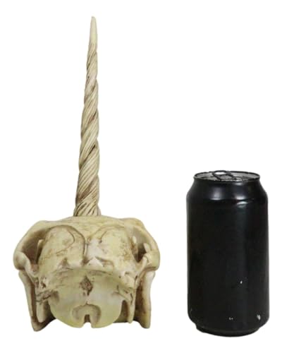 Rare Ancient Unicorn Skull Statue for Collectors