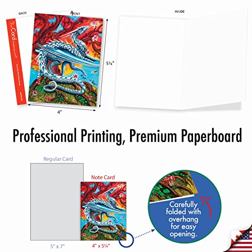 Mythical Fantasy Note Cards for Kids - Assorted