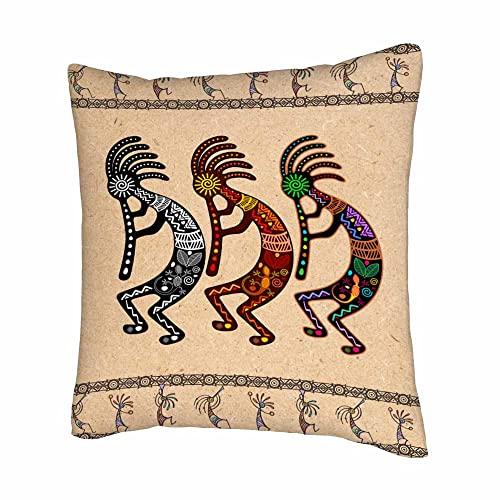 Kokopelli Mythical Throw Pillow Cover Set of 2