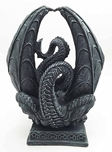 Crouching Dragon Cell Phone Holder Statue Decor