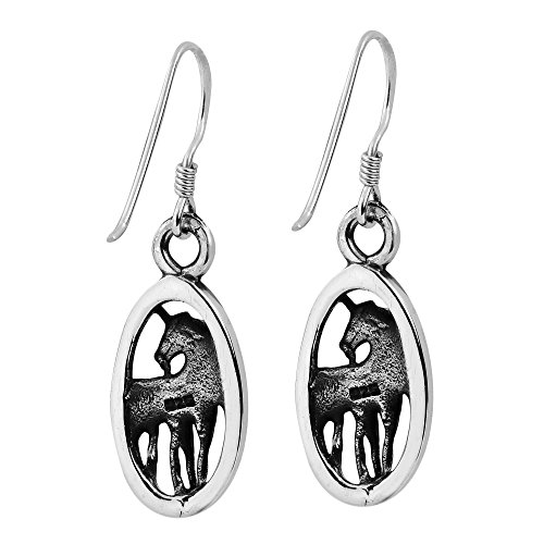 Enchanted Unicorn Silver Dangle Earrings