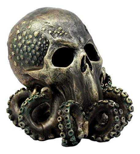 Kraken Cthulhu Skull Figurine - Mythical Sea Monster