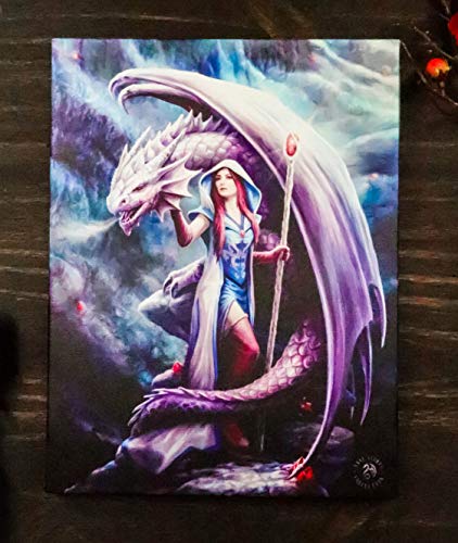 Dragon Mage Sorceress Canvas Art by Anne Stokes