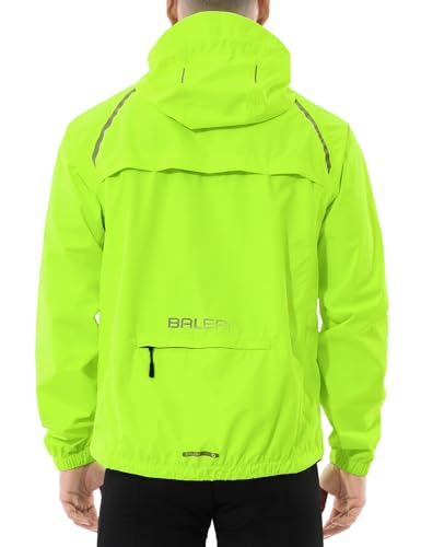 BALEAF Men's Waterproof Windbreaker Jacket, Yellow Large