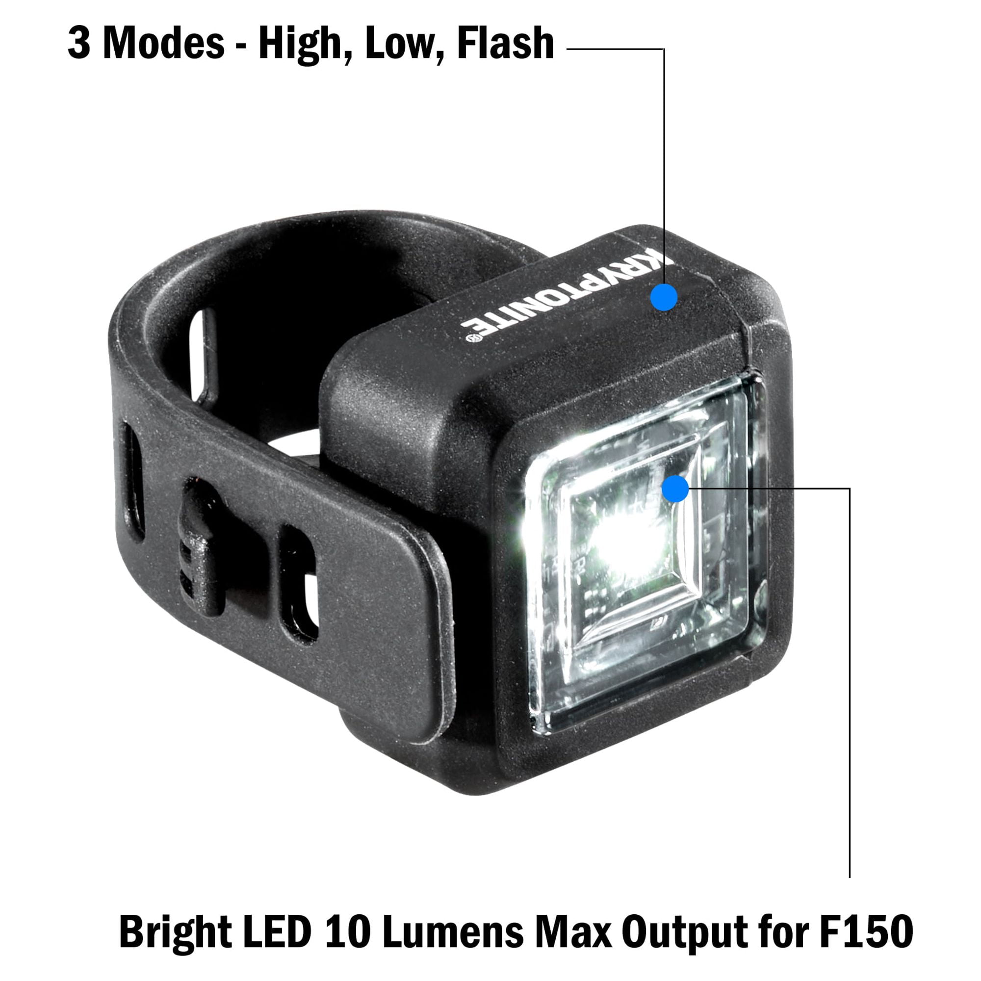 Kryptonite LED Bike Light Set: Front and Rear