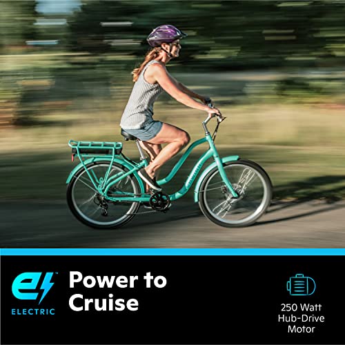 Schwinn Mendocino Electric Cruiser Bike - Mint Green