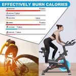 GOFLYSHINE Exercise Bikes Stationary,Exercise Bike for Home Indoor Cycling Bike for Home Cardio Gym,Workout Bike with pad Mount & LCD Monitor,Silent Belt Drive (Black-red)