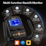 Niceday Recumbent Exercise Bike, Recumbent Bike for Home, Recumbent Stationary Bike 400LBS Weight Capacity, Magnetic Recumbent Bike with Smart Monitor, Heart Rate Handle