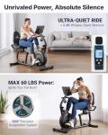 MERACH Recumbent Exercise Bike for Home with Smart Bluetooth and Exercise Bikes Exclusive App, LCD, Heart Rate Handle Stationary Bikes for Home, Magnetic Recumbent Bikes for Seniors Gym S08/S23