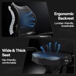 Niceday Recumbent Exercise Bike, Recumbent Bike for Home, Recumbent Stationary Bike 400LBS Weight Capacity, Magnetic Recumbent Bike with Smart Monitor, Heart Rate Handle