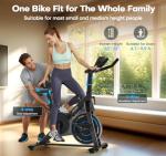 Exercise Bike, CHAOKE Quiet Adjustable Magnetic Resistance Stationary Bike for Home Cardio with App Compatible, 300LB Weight Capacity Indoor Cycling Bike with Comfortable Seat & Digital Display