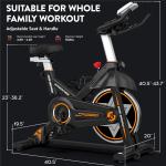 Exercise Bike Indoor Cycling Stationary Bicycle Home Fitness Cardio Workout Bike