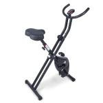 Folding Stationary Cycle Upright Indoor Cycling Exercise Bike with LCD Monitor