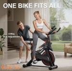 Compact Exercise Bike Indoor With Tablet 300lb Capacity Brand New Durable