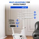 FLEXISPOT 3-IN-1 Exercise Bike, Indoor Cycling Bike w/2D Desktop, 300LBS