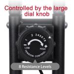 Folding Stationary Cycle Upright Indoor Cycling Exercise Bike with LCD Monitor