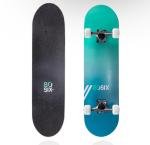 80Six Adult and Youth Skateboard with 54mm Wheels Surf Green Teal-Fade, 31" x 8"