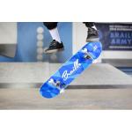 Braille Skateboarding Complete Skateboard with 7-Ply Maple Deck, Blue
