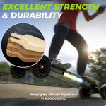 Electric Skateboard Longboard 3000W 32 MPH W/ Ambient Light & Remote Control US