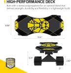 SwagTron Swagskate Ng-3 Electric Skateboard for Kids - Black/Yellow 63866-2