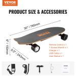 VEVOR Electric Skateboard with Remote, 13.7 Mph Top Speed & 7.5 Miles Max Range
