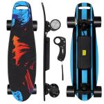 EBOSSOM Electric Skateboard with 350W Motor, 27" Eboard with Remote Control, 4 Modes Max 10Mph, 8 Layers Deck, Electric Skateboards for Beginners and Teens, ES6 SE