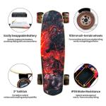 Uidter S3 Mini 1B Electric Skateboard, Electric Longboard with Remote and 10S2P 42V Swappable Battery/28 Mph Top Speed/2 * 600W Motors/12 Miles Max Range Electric Longboards for Adults & Beginners