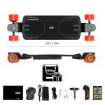 MEEPO Ampboard Electric Skateboard - Ultra-Lightweight 33.74" Drop-Through Deck, 14MPH Max, 9 Miles Range, for Beginners & Commuters Protective Gear & M6c Color Remote