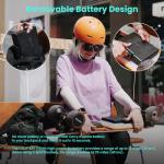 Uidter S3 Mini 1B Electric Skateboard, Electric Longboard with Remote and 10S2P 42V Swappable Battery/28 Mph Top Speed/2 * 600W Motors/12 Miles Max Range Electric Longboards for Adults & Beginners