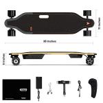 MEEPO Campus V3 Series/Envy Electric Skateboard with Remote, Top Speed Up to 29 Mph, 4 Speed Smooth Braking, Easy Carry Handle Design, Suitable for Adults & Teens
