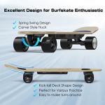 Electric Skateboards, 32 Inch Surf Skateboard with Carving Truck Max Speed 12.5 MPH 350W, 7 Miles Range 4 Speeds Adjustment, Electric Skateboards for Adults Beginners Kids Teens Upgraded