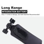 Askate A1 Electric Skateboard with Remote, Long Range Up to 17 Miles, 8 Ply Canadian Maple, Smooth 4-Speed Remote Controller, Suitable for Younger Beginners