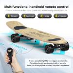 Electric Skateboards, 32 Inch Surf Skateboard with Carving Truck Max Speed 12.5 MPH 350W, 7 Miles Range 4 Speeds Adjustment, Electric Skateboards for Adults Beginners Kids Teens Upgraded