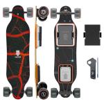 Uditer Electric Skateboards 1 Battery, S3 Electric Longboard with Remote and 10S2P 42V Swappable Battery/28 Mph Top Speed/2 * 600W Motors/12 Miles Max Range Electric Longboards for Adults & Beginners
