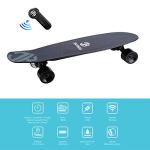 Electric Skateboard Electric Longboard with Remote Control Electric Skateboard,350W Hub-Motor,12.4 MPH Top Speed,5.2 Miles Range,3 Speeds Adjustment