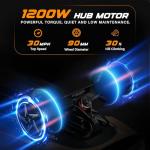 VeyMax Mini 2 Electric Skteboard with Remote, 13-15 Miles Range and 30 Mph Top Speed, 1200W Hub Motor, Electric Skteboards for Adults ＆ Teens Beginners