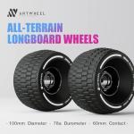 ANTWHEEL All-Terrain Longboard Wheels 100mm Electric Skateboard Wheels 78A high Rebound Urethane Wheels (All-Terrain Wheels)
