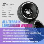 ANTWHEEL All-Terrain Longboard Wheels 100mm Electric Skateboard Wheels 78A high Rebound Urethane Wheels (All-Terrain Wheels)