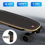 MEEPO Mini Electric Skateboard with Remote, 28 MPH Top Speed, 11 Miles Range,330 Pounds Max Load, Maple Cruiser for Adults and Teens, Mini5
