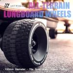ANTWHEEL All-Terrain Longboard Wheels 100mm Electric Skateboard Wheels 78A high Rebound Urethane Wheels (All-Terrain Wheels)