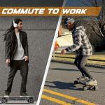 VeyMax Mini 2 Electric Skteboard with Remote, 13-15 Miles Range and 30 Mph Top Speed, 1200W Hub Motor, Electric Skteboards for Adults ＆ Teens Beginners