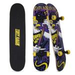 Tony Hawk 31 inch Skateboard, Tony Hawk Signature Series 1, 9-ply Maple Deck Skateboard for Cruising, Carving, Tricks and Downhill, Heavy Metal