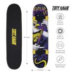 Tony Hawk 31 inch Skateboard, Tony Hawk Signature Series 1, 9-ply Maple Deck Skateboard for Cruising, Carving, Tricks and Downhill, Heavy Metal