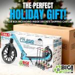 Folding Kick Scooter with Suspension for Adults and Teens – Adjustable Handlebar – Big 200mm Wheels – Lightweight Frame – 250lbs Capacity – Madd Gear Metro Cruise 250