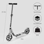 Adult Scooter with Big Wheels | Adjustable Height, Foldable Aluminum Frame | Smooth Ride for Urban Commuting and Outdoor Fun | 300lbs Weight Limit