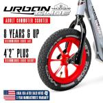 Large Kick Scooter for Adults, Teens & Kids 8-12 with Kickstand – 12" Air-Filled Tires, Wide Deck, Lightweight Steel Frame – Madd Gear Urban Glide (Graphic 1)