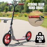 Large Kick Scooter for Adults, Teens & Kids 8-12 with Kickstand – 12" Air-Filled Tires, Wide Deck, Lightweight Steel Frame – Madd Gear Urban Glide (Graphic 1)