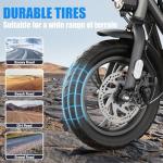 Caroma Peak 1200W Electric Scooter with Seat, Electric Scooter Adults with 12" Shock-Absorbing Tires, 375Wh Battery up to 30Miles&20MPH, Foldable Electric Bike with Seat for Commuting(Black)